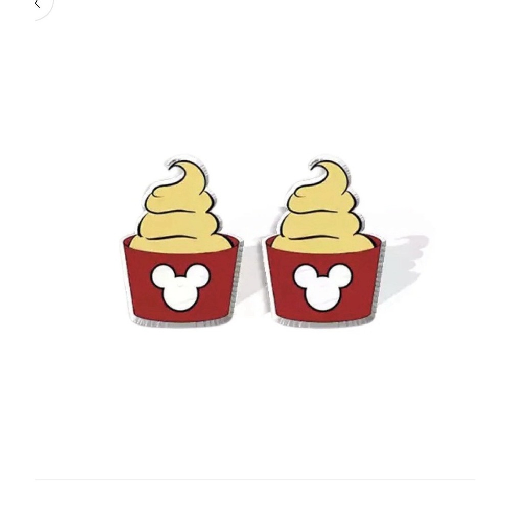 KLASS Stud Earrings Disney Parks Dole Whip Mickey Mouse Inspired Ice Cream TREAT